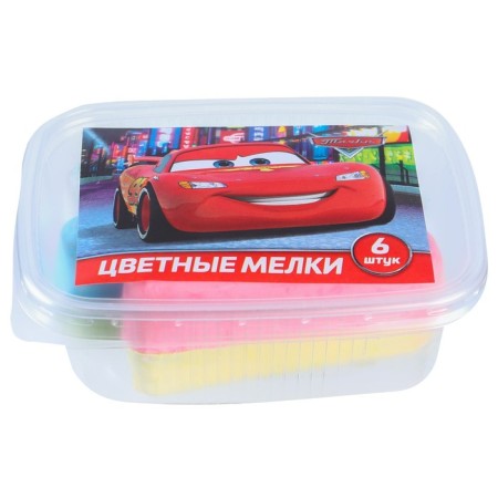 Set of colored crayons cars, 6 colors-6