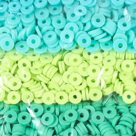 Beads for PVC "Luzhaika" 5 colors x 10 g 0.6 cm-1