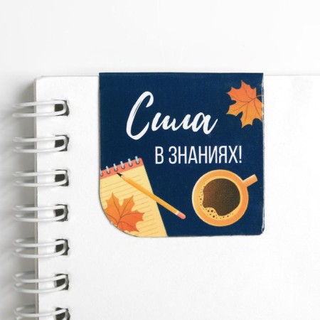 Magnetic bookmarks for books in the postcard "Power of Knowledge", 4 pcs-5