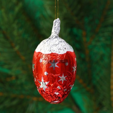 New Year. Chocolate figure "bump" on a thread, mix, 15 g-3
