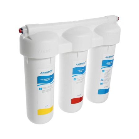 System for filtering water "Aquaphors" Trio, PP5/B510-04/B510-02, softening, 3-step, with a crane, 1.5 l/min-1