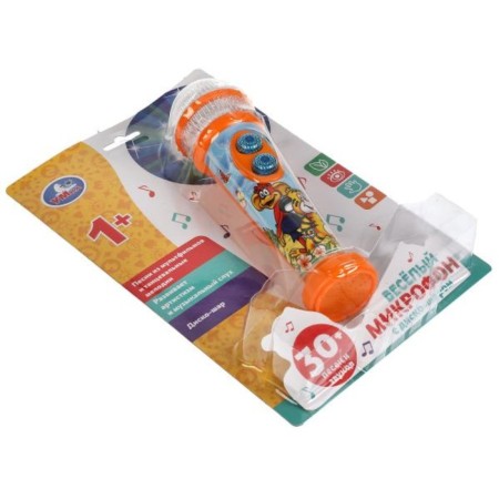 Musical toy "Funny microphone with a discoshar", 30 songs, melodies, sounds-2