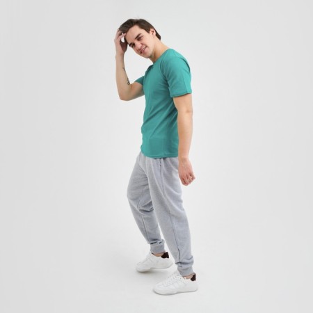 T -shirt male plain, color mare, size, size 48-2