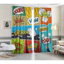 Set of curtains Fars, 147x267, 2pcs, Gabardin, P/E 100%