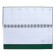 Dated 2024, 294 x 142 mm, 64 sheets, on the crest, attomex.orion, solid boumvil cover, block 70 g/m2, green