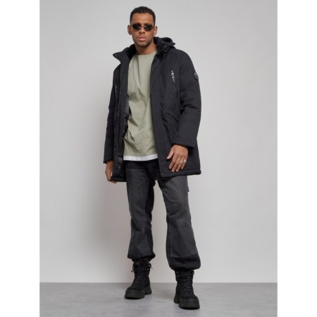 Extensive male winter park, size 50, black color-14