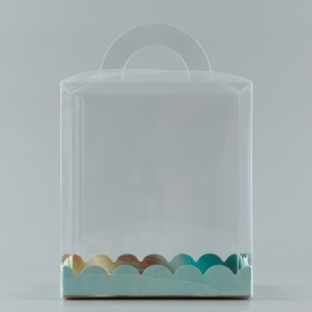 Confectionery box, chest, packaging, “turquoise”, 16 x 16 x 18 cm-2