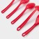 A set of kitchen utensils of the “Point”, 5 objects, the color of the red