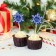 New Year's skewers “Happy New Year!”, Snowflake, set of 12 pcs.