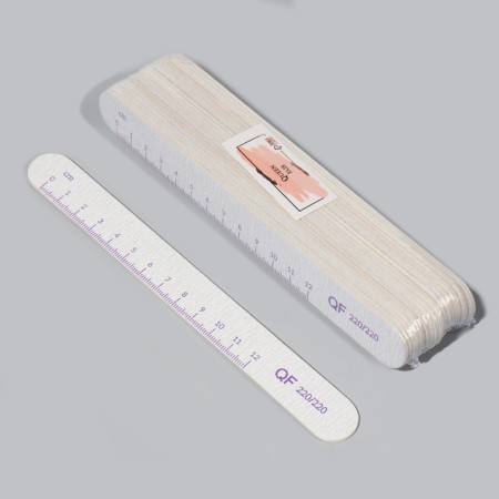 Steep file, set 20 pcs, abrasiveness 220, 18 cm, gray/purple color-1