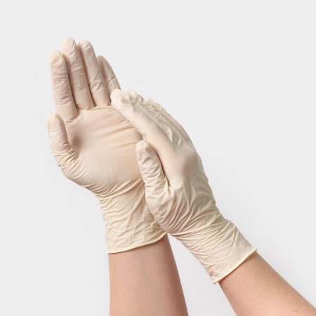 Latex gloves observant non -puddered, textured, n/st, size XL-2