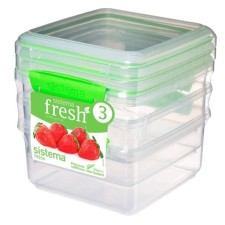 SISTEMA containers set, 1.2 l x 3 pcs.