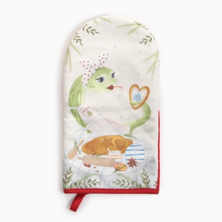 Mittens and Open Ethel "hostess" 15x28cm, sarzha, 100% HL, Vatin 250g/m2