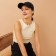 Cap female wicker minku color black, size 56-58