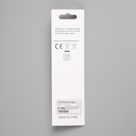 LED candle "Figure 9", 14.5 cm, from batteries LR1130x3 (included), glow of multi (RGB)-3