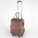 Bag-rug 2 in 1 on wheels 18 ”, lightning department, outer pocket, brown color