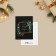 Postcard - a compliment "Happiness, Harmony, Love", 6 x 8 cm, New Year