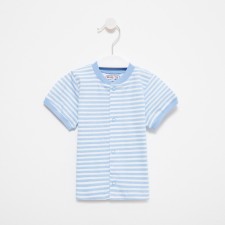 Baby blouse, blue/strip, height 68