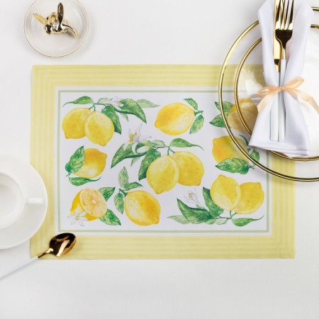 Napkin on the table "Lemon exotic" 30 x 40 cm, 100 % p/e, oxford 420 g/m2