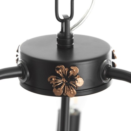 Sandra chandelier 3XE14 40W black and gold 51x51x52-110 cm Bayerlux-9