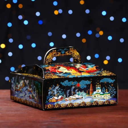 Gift box "Winter festivals", casket 20 x 20 x 10 cm