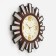 Wall clock, series: interior "Rays of the Sun", smooth move, d = 53 cm, with a mirror, brown