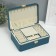 Casket to the leatherette for jewelry "Piece on Sakura" Blue 16x24x8.5 cm