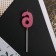 Candle for the cake, the number "6", pink.