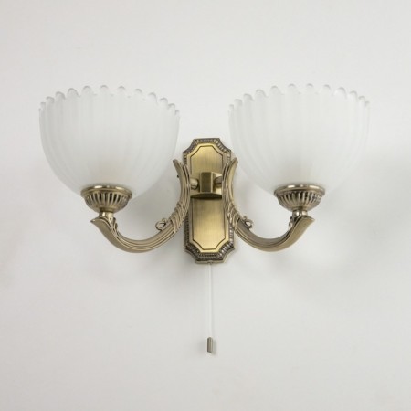 Sconces Citilux "Seville" CL414323, 39x16.5 cm, 2x75W, E27, brown color-4