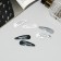 Invisibility for hair "provisions" (set 6 pcs) 5 cm, black and white