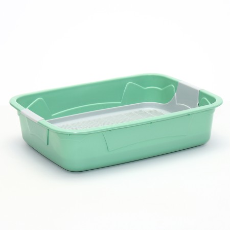 Toilet with a grid, 45x34x15 cm, gray/olive-2