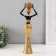 Polystone souvenir "African with a wicker round jug" gold 10x6x28 cm