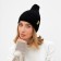 Female hat Minaku "Truffel" color Black, size 56-58