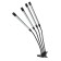 LED phytosvetnel, 36 watts, 250 mm, IP66, 5 V, USB, bicoline, clothespin, with a timer
