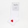 Women's socks, "heart" white color, rr 23-25