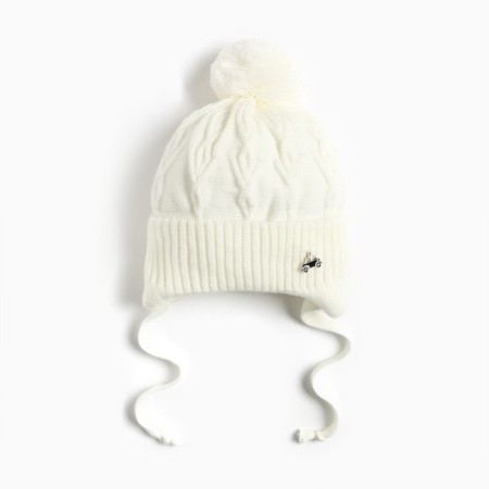 Children's hat, milk color, size 46-50