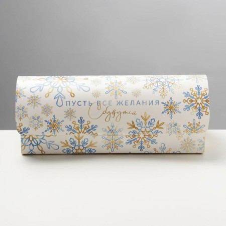 Box for cupcake "Snowflake", 9 x 9 x 24.5 cm, new year-2