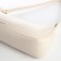 Bag Women's Baget with a zipper, white color