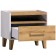 Cleat cabinet "Iris 41", 486 × 358 × 445 mm, white color / oak golden
