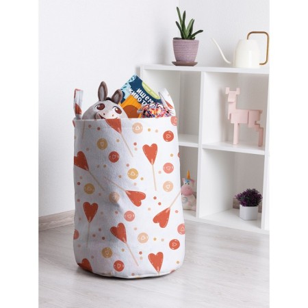 Basket for toys "Sweet heart, size 35x50 cm