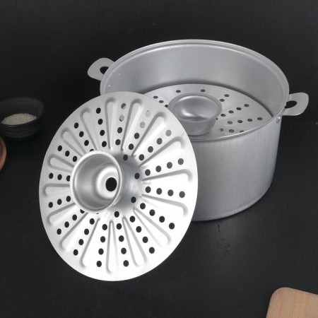 Manti-Kazan, 10 l, with 4 discs, metal cover-8