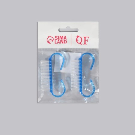 Manicure/pedicure brushes, 2 pcs, 6.5 × 1.3 cm, color mix-4