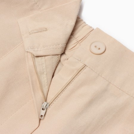 Female set (blouse, shorts) minku: casual collection beige color, rn 48-11