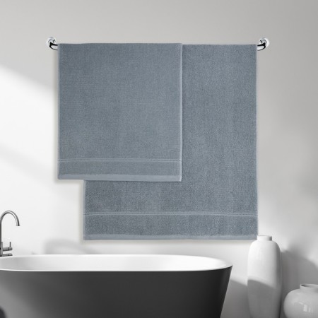 A set of towels "Bookle", size 50x80 cm - 2 pcs, 70x130 cm - 2 pcs, color gray-5