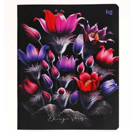 Notebook of 40 sheets, in the ruler, on the bracket "Flowers", the cover coated cardboard, mix-2