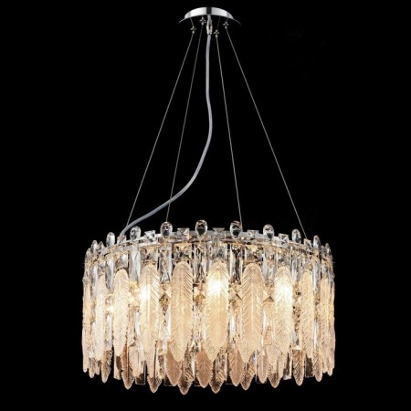 Crystal chandelier Gerhort G22046/8SN+CL+WT, 8x40W, E14, 85x50x50 cm, color gray