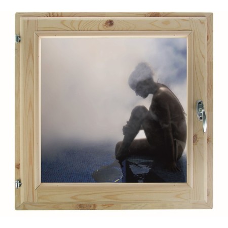 Window 60x60 cm, "relaxation", single -chamber double -glazed window, seal, needles