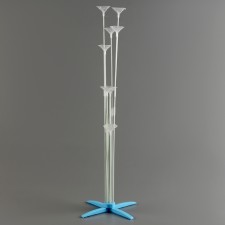 Star for balloons for 8 balls, height 80 cm, blue