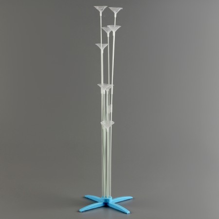 Star for balloons for 8 balls, height 80 cm, blue