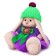 Soft toy "Bunny mi purple Alexandrite", 23 cm